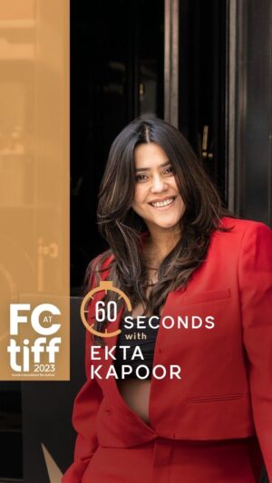Ekta Kapoor Instagram - We grill @ektarkapoor with 60 seconds of rapid-fire questions. 

@missusdesai trails the team of 'Thank You For Coming' during their gala premiere at #TIFF2023. This exclusive episode drops on 25th September, Monday at 8pm. Stay Tuned! 

FC at TIFF in association with:
Audio Partner: @jblindia
Travel Partner: @AirCanada

#FCatTIFF2023 #FCatTIFF #JBLIndia #AirCanada
@tiff_net