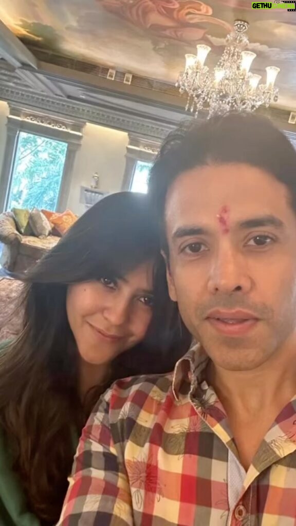 Ekta Kapoor Instagram - The one who always gives me more than takes !!! Selfless loving n a human par exellence definitely d one who got the better side of the genetic pool I love u n I know u do though u rarely show it !!! Love u tush ur the best brother a sister cud have asked for !ur a blessing n I’m lucky to have u