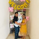Elli Padhi Instagram - Homecoming of our Lakshmi🦶🏻 She is damn cutie angel 😇 🧚‍♂️ Congratulations Nani & Bhaina ❤️❤️ Thank you @ankita.padhi2 & @padhi.anita nani for this beautiful décor 🤗❤️ Missed the homecoming 😓😓