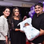 Elli Padhi Instagram - Clicks from my bhaniji Krtika welcoming party. We are so lucky to have you with us. This is just the beginning of your life and much more to come. Congratulations to nani @ellipadhi and bhaina @pandasrimay Proud Mamu 😄😄😁😁 And of course with 2 beauties, one more beauty is added. @rayelinasamantaray Utkal Vatika