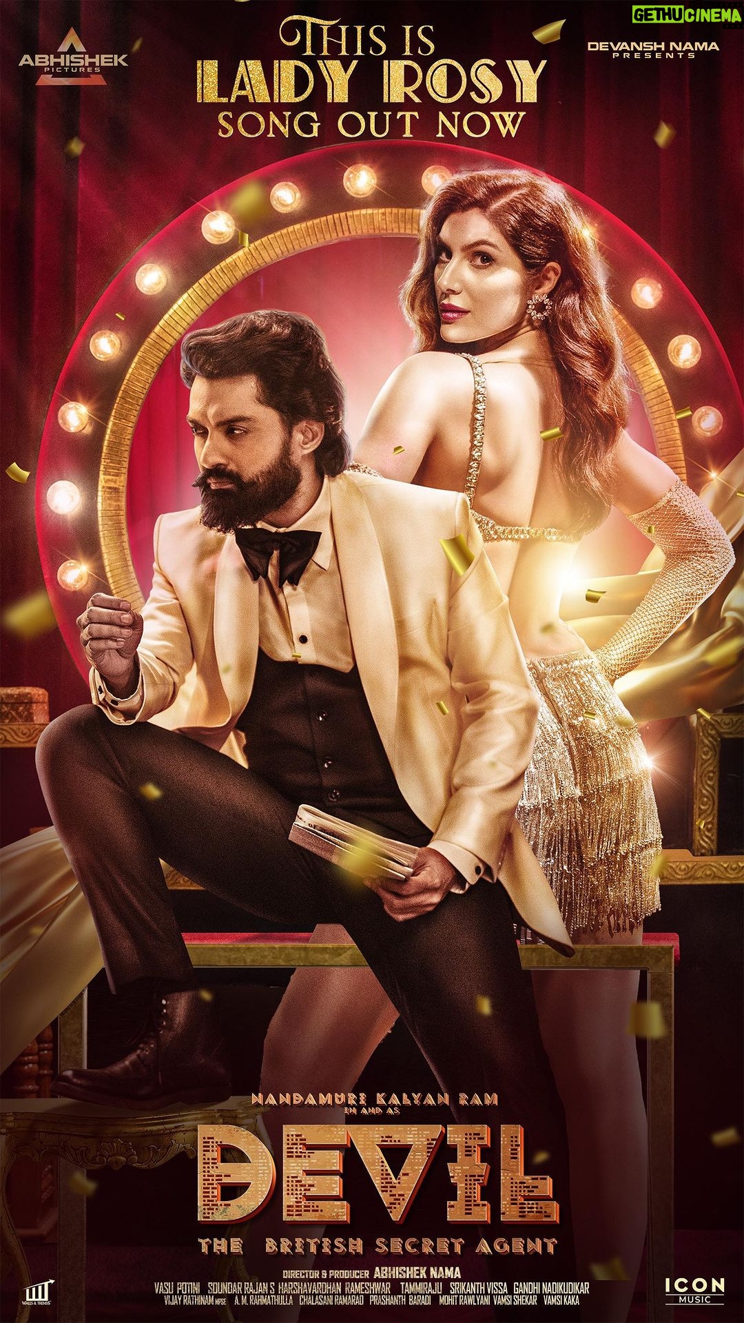 Elnaaz Norouzi Instagram - The sizzling song of the year is in full bloom and ready to raise the temperature! #ThisIsLadyRosy from #DevilMovie out now! #Devil - The British Secret Agent డెవిల్ - डेविल - டெவில் - ಡೆವಿಲ್ - ഡെവിൽ #NandamuriKalyanRam @iamsamyuktha_ Directed & Produced by @abhisheknaama @vasupotini @soundar16 @srikanth_vissa @harshavardhan_rameshwar @i_sriharshaemani @therajakumari @iamelnaaz @mohitrawlyani @iconmusicsouth @abhishekpictures
