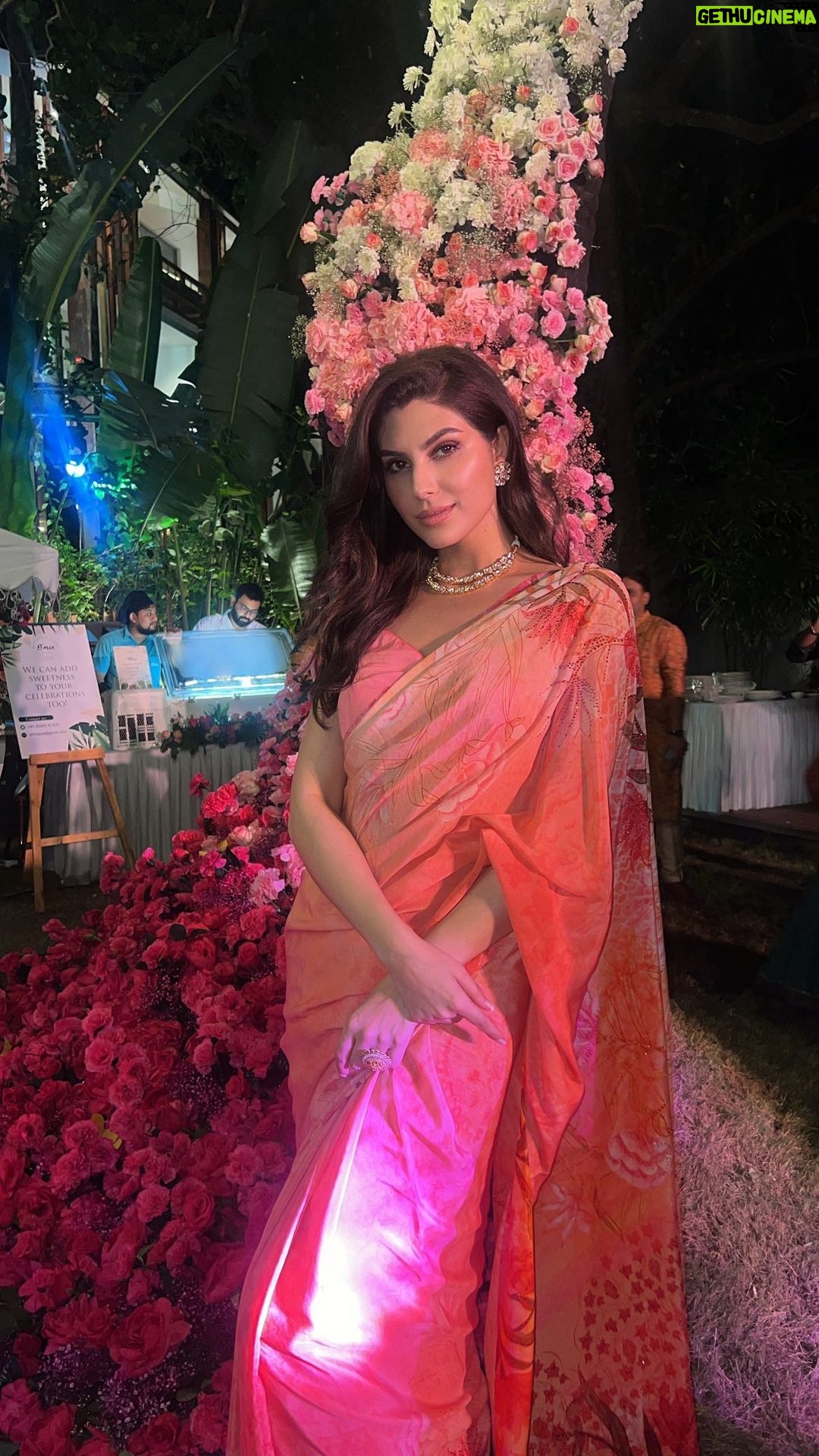 Elnaaz Norouzi Instagram - Whoever thought I can’t drape a Saree by myself - Sorry to disappoint you, I’m a pro 😌 Watch till the end 🤪 شما راجبه من چی فکر میکنین ؟! 😜 بلدم , خوبم بلدم 🥰 البته که ساری بستن اصلا اسون نیست #tutorial #saree #sareedraping #justforfun #indian #love #sareelove
