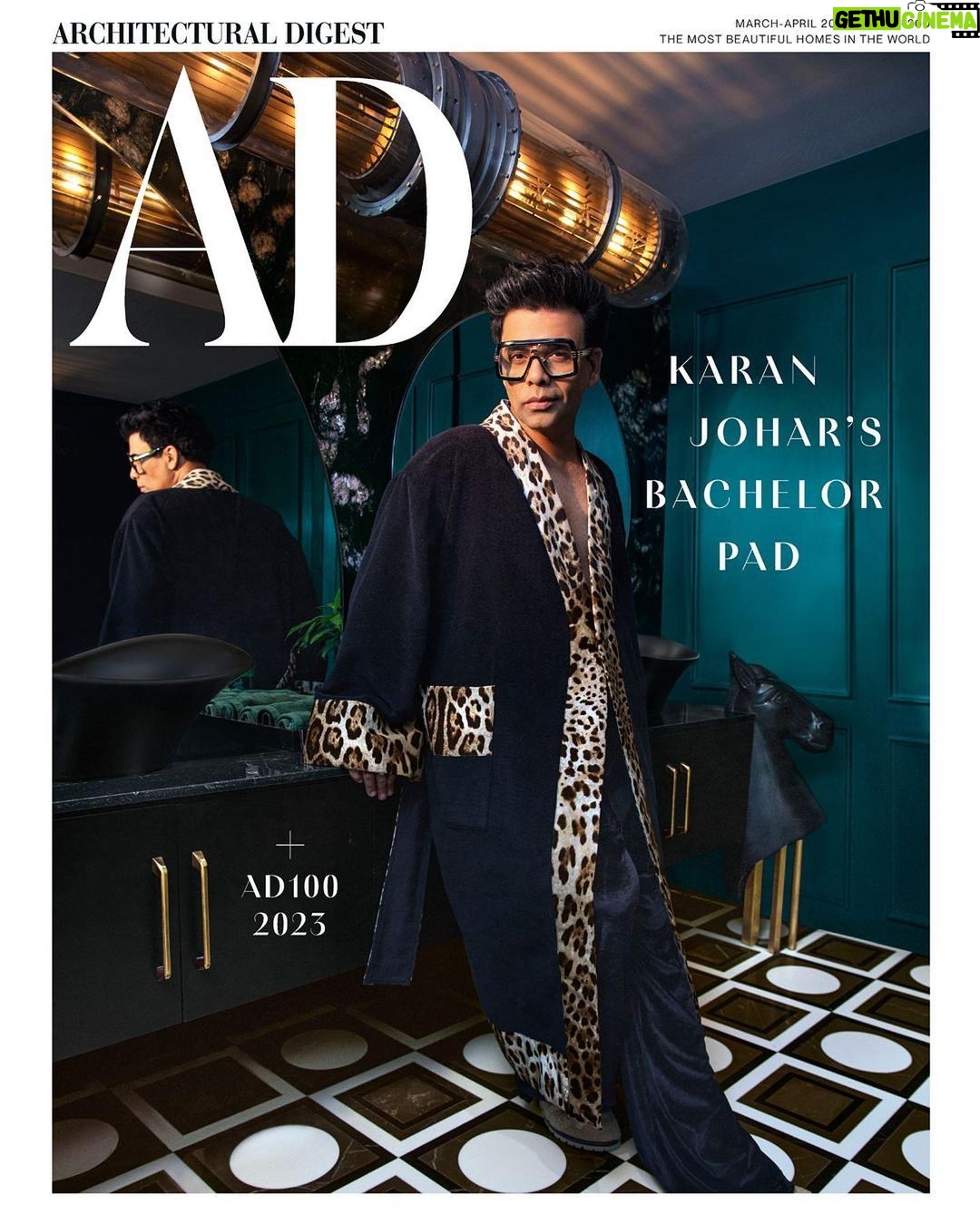 Gauri Khan Instagram - Drawing inspiration from @karanjohar’s work that he creates with his unique eye for design… here’s his newly designed bachelor pad! @archdigestindia