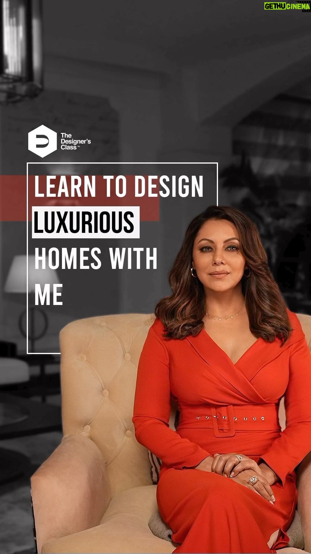 Gauri Khan Instagram - How to incorporate lighting and artwork into each space and various aspects of interior design …. Join me @thedesignersclass, as I take you from the composition of spaces, how to use furniture to create a “form and function” balance in every space…Head to @thedesignersclass and click the link to register …. @bottomlinemedia #TheDesignersClass #GauriKhanDesigns #InteriorDesignCourse #LearnInteriorDesign #InteriorDesignTips