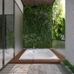 Gauri Khan Instagram - By Using green in the right ways you may bring feelings of peace and growth ..here are some of the effects… #plants #planters #wallpaper #bathroom #beachhouse #gaurikhandesigns