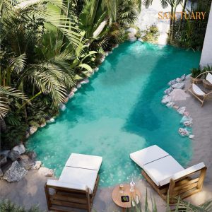Gauri Khan Instagram - My latest project , SANCTUARY by BOHEIM @boheimluxury …is one of the most exclusive villa projects. It’s a one-of-a-kind sensory experience, where the space has been designed to stimulate all your senses - SIGHT, SOUND, SMELL, TASTE & TOUCH, immersing you in an unprecedented living experience. @bottomlinemedia #gaurikhandesigns #interiordesign 
#Sanctuary #Boheim #LuxuryHomes #Goa #architecture