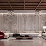 Gauri Khan Instagram – Combining wall paneling with wallpaper can create a unique and visually appealing interior design @gaurikhandesignsofficial #project2023