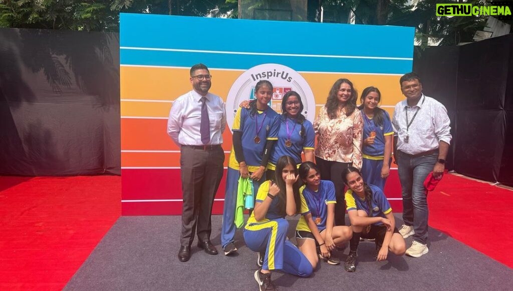 Gauri Pradhan Tejwani Instagram - And the winners are the Gallant Gladiators girls!proud of you baby girl!! @jbcn_oshiwara #katya #InspirUs #girlsfootballteam #winners #goals