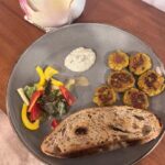 Gauri Pradhan Tejwani Instagram - My dinner plate tonight! Air fried falafels, A cranberry sourdough toast @hello_weirdough , Salad with healthy and yummy orange lemon sauce from @leankitchenbymaya , Homemade tahini sauce 😊 #healthy #helathyfood #homemade #foodiesofinstagram #tasty