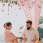 Gautami Deshpande Instagram - Did I hear beautiful? 😍 To the Beginnings... #LafdiOver #SwaG Wedding styling - @style_by_apurva Decor - @shreeevents Photography - @clickography Gautami’s Saree - @vastrarupamsilks Gautami’s Blouse and Shela - @imnamratajoshi Aesthetics and Skin care - @thefacestudio.in @_prajakta.kulkarni_ Make Up - @sujatakadam_ Hair - @snehakelkar906 Jewellery- @shopswaabhi Swanand’s Wardrobe - @jiten_giri Location - @wildernesthilltopresort