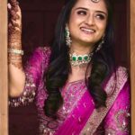 Gopika Anil Instagram - The joy of wearing the best ! ♥️ Thankyou so much @pureallure.in for adding more elegance with ur precious polka kundan jewels on my special day ! . 💄 nizanmakeovers ♥️ Mehendi @_brown_tint ♥️ 📸 @mouseartcochin ♥️ 👗 @jazaashdesignstudio ♥️ . #polkakundan #jewels #pureallure #pureallurebride #jazaashdesignstudio #pictureoftheday #engagementseries #gopikaanil