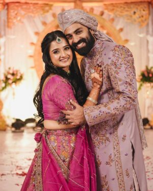 Gopika Anil Instagram - A Big Thank You!

Thank you all for the heartwarming wishes!

The happiness and excitement we saw in our parents filled our hearts while the happiness and excitement we saw in your comments and wishes enhanced it beyond limits. We feel immensely grateful and blessed!

We love you all more than you love us.

G & G

Event and décor: @devieventsandtradingcompany @subash_9966 
Photos and Visuals: @mouseartcochin @picstory_josecharles 
Groom's costume: @infiniti_groom_concepts 
@fareed_infiniti 
Bride's costume: @jazaashdesignstudio 
Jewellery @pureallure.in 
Mehandi @_brown_tint 
Bride's Mua: @nizanmakeovers 
Groom's Mua: @vinod_antony_ 

#govindpadmasoorya #gopikaanil #G&G