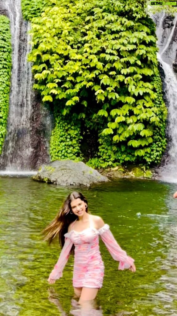 Gracy Goswami Instagram - BRB out chasing waterfalls! 🤍🩵💙 . . . . . #bali #baliindonesia #vacation #vacaymode #vacayvibes #vacaymodeon #twinwayerfalls #explore #travel #wanderlust #internationvacay #surreal #instagramposts #style #fashion #outfitinspiration #sundayitis #sundays #happydays #vibe #grace #graceitwithgracy #500ksoon #taylorswift #loveyouguys #grattitude #patience #passion #hardwork Banyumala Twin Waterfalls