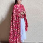 Gungun Uprari Instagram - लाल दुपट्टा 🧣 . . . . Heavy embroidered Duppatta from @dupattabazaar : . #indian #traditionalwear #duppatta