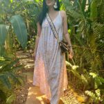 Gungun Uprari Instagram - “The future belongs to those who believe in the beauty of their dreams.” – Eleanor Roosevelt Holiday mode 💕 In Goa Beautiful jumpsuit @pashaindialabel 🌸 Earrings @avyana_handcraftedjewellery #christmas #newyears #2022