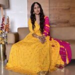 Gungun Uprari Instagram - A yellow dress and yelloads of happiness 🤩 Bright colour for bright day @rushmor_clothing And my flower jewellery 🌸 #traditionalwear #ethnicwear #indianwear #fashion #traditional #shalwarkameez #onlineshopping #sareelove #ethnic #indianfashion #indianwedding #trending #instafashion #sarees #lehenga #kurti #partywear #indianoutfit #wedding #sareelovers #silksarees #instagood #style #india #instagram #handloom #fashionblogger #indianclothing #kurtis #festivewear