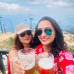 Gungun Uprari Instagram - "We all have that one friend who is either on a road-trip or planning a road-trip or thinking about a road-trip or talking to people who are on road-trip or posting quotes about road-trip." And that me 🥰 Not @vandanalalwani777 😂 . . Dress @kharakapas 🌸 . #vietnam #banahills #travel #travelphotography #weekend #gungunuprari #vandanalalwani Banahills