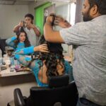 Hamsa Nandini Instagram - Dear Shrinu, I dont believe, you are gone. Although you were introduced to me as an hairdresser, you played innumerable roles in my life. From my on set maneger, event organizer, bodyguard, telugu tutor, travel companion and most importantly a friend. You made me very proud as you graduated from an hairdresser to an oversees production maneger, all at the age of 35. Thank you for being the support I needed. Seenu anna, you left us too soon. Will miss u on set and in life. Rest peacefully! . #💔 #swanstories
