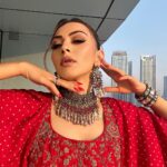 Hansika Motwani Instagram - Event ready ❣️ • • • Styling: @niru05_raghupathy Outfit: @pinkcitybysarika @dipublicrelations Jewellery: @minerali_store @azotiique Hmu @aida_glow @sankpalsavita Dubai, United Arab Emirates