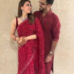 Hansika Motwani Instagram – This is so special in so many ways❤️#happykarwachauth thank you for fasting with me baby . Love you
