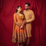 Hansika Motwani Instagram - Happy Diwali 🪔 • • • • 🧿 Styled by : @niru05_raghupathy Outfit: @rimpleandharpreet Jewellery: @sanzanyjewels @dipublicrelations Shot by: @gohil_jeet @sankpalsavita