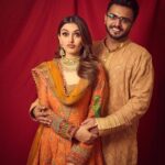 Hansika Motwani Instagram - Happy Diwali 🪔 • • • • 🧿 Styled by : @niru05_raghupathy Outfit: @rimpleandharpreet Jewellery: @sanzanyjewels @dipublicrelations Shot by: @gohil_jeet @sankpalsavita