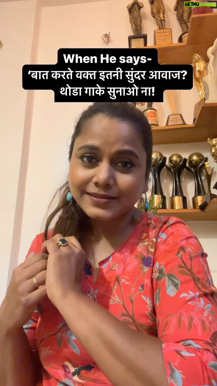 Hemangi Kavi Instagram - सत्य घटना पे आधारित! 🥴 Happy World Music Day! 🎤🎶 @pankajtripathi u r absolute fav ❤️ #कवीहुँमैं #हेमांगीकवी #तीसावळीगं #kavihunmain #hemangikavi #thatduskywoman #trending #singing #kaisihaiyehdooriya #wednesday #happyworldmusicday Mumbai, Maharashtra
