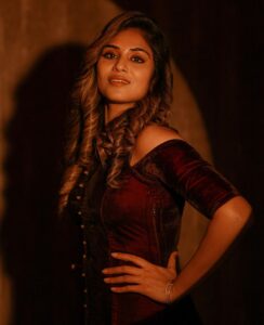 Indhuja Ravichandran Instagram - The time is always right to do what is right ❤️‍🔥💃🏻 . . . Wardrobe - @rehanabasheerofficial ❤️ Hair - @rakmakeupartistry