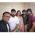 Indhuja Ravichandran Instagram - New beginnings 🥰 Looking towards a beautiful journey with super energetic @raviteja_2628 garu & visionary director @dongopichand garu & dream team @mythriofficial @selvaraghavan @musicthaman @dop_gkvishnu @saimadhav_burra @navinnooli @artasprakash #RT4GM #telugudebut Hyderabad