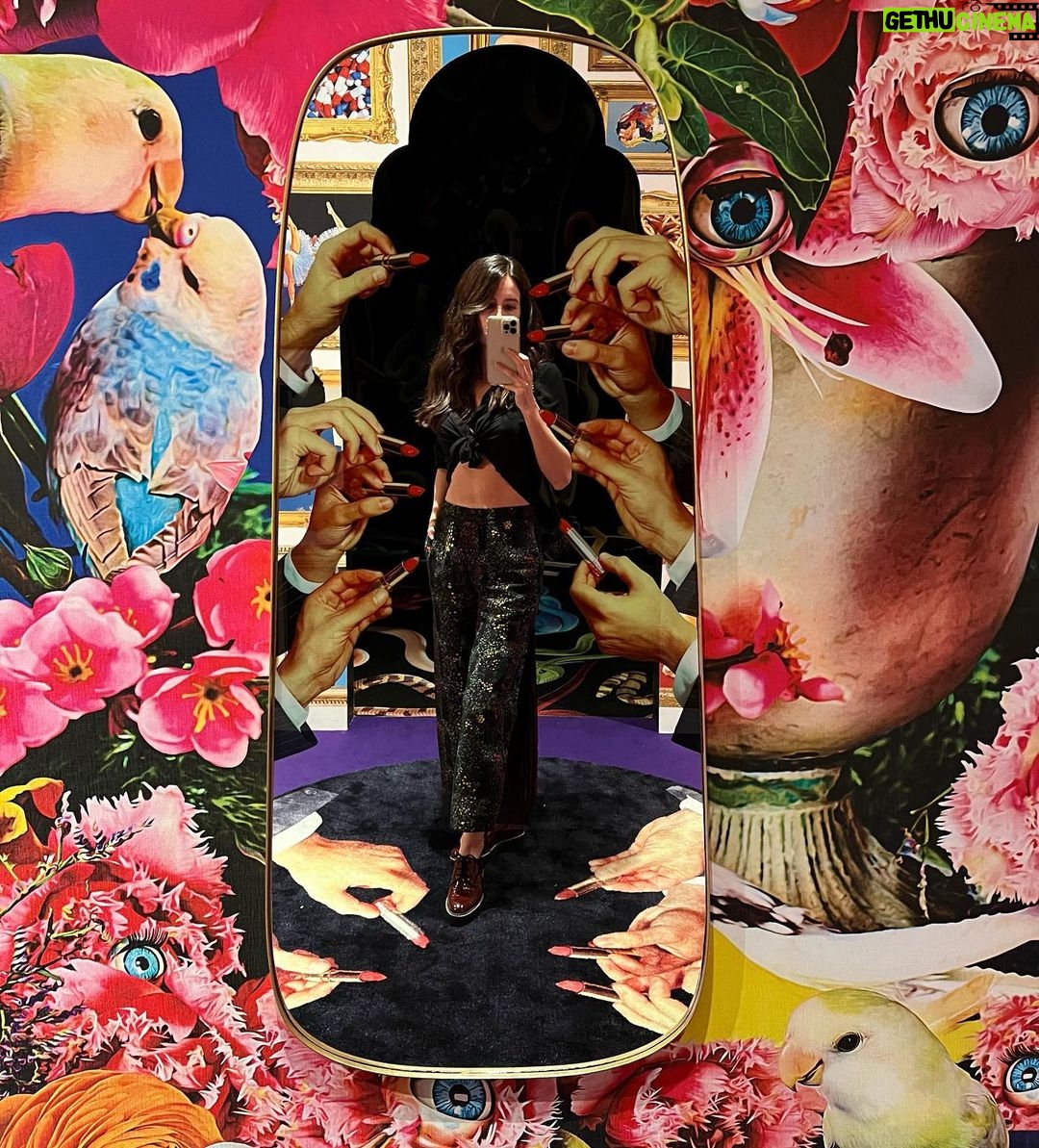Isabelle Kaif Instagram - Stepped into a realm of artistic wonders last night 🌌🎨 The "Infinity Mirrored Room" by Yayoi Kusama and the delightfully absurd "Toiletpaper" exhibit by @mauriziocattelan was too much fun🤩🌀 Thank you #nitamukeshambani for bringing such amazing art to Mumbai! @nmacc.india #ArtisticWonders #NMACCIndia #InfinityVsAbsurdity #SoulFeast" Feast for the Soul