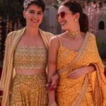 Isabelle Kaif Instagram - 💛 memories 💛 Styling: @stylebyami Assisted: @tanyamehta27 Designer: @punitbalanaofficial Jewellery: @minerali_store @aquamarine_jewellery @curiocottagejewelry Shoes : @needledust @stoffastyle @fizzygoblet Haldi