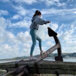 Isabelle Kaif Instagram - found the ⚓️ but lost the boat Devon, Jurassic Coast