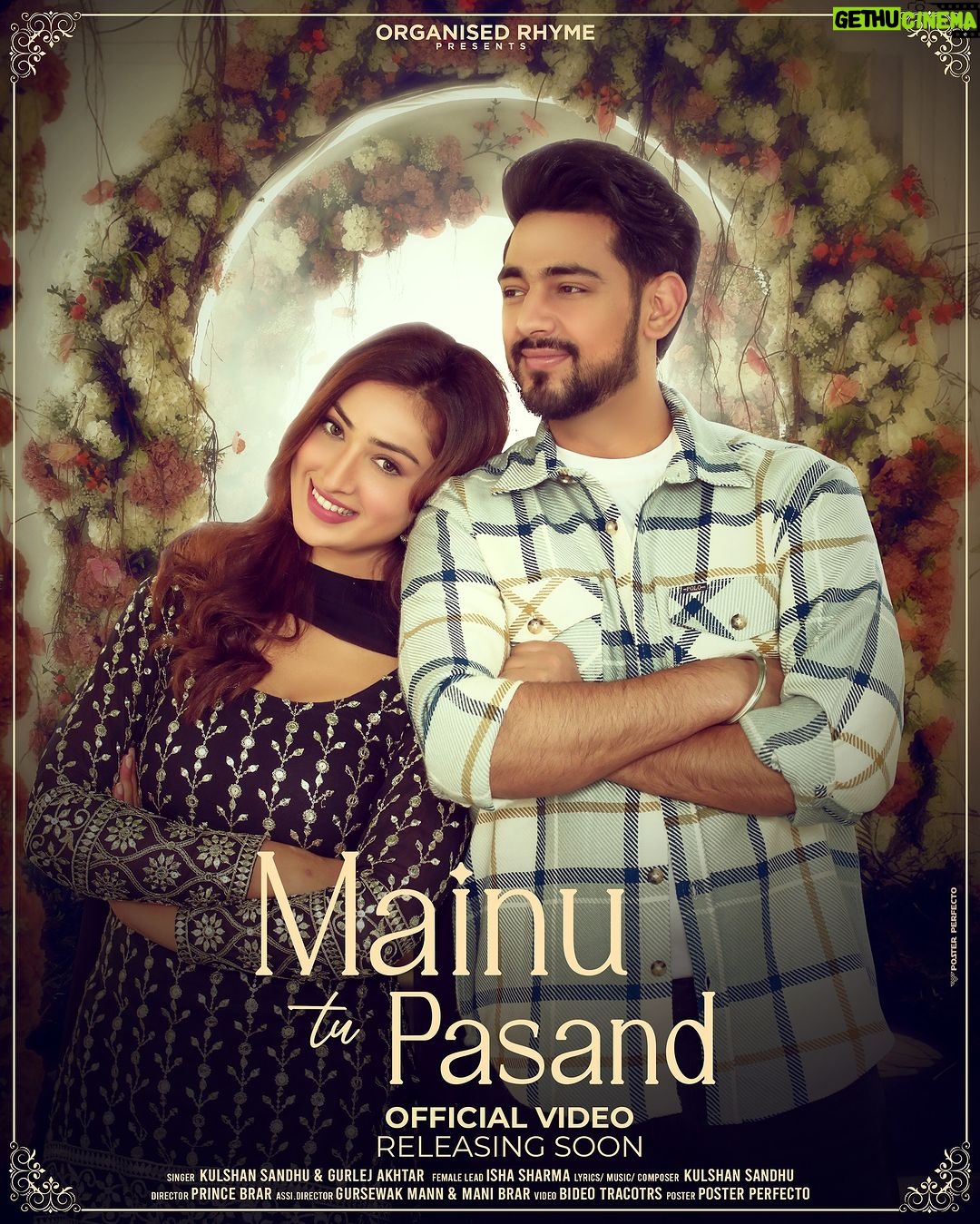 Isha Sharma Instagram - MAINU TU PASAND VIDEO KAL PARSO CH AJUGI THODE VICH POSTER KIVE LAGGEA COMMENT KRKE DSO Gā¤ļøšš» @gurlejakhtarmusic @isha_sharma7 @organisedrhyme @princebrar_official @manibrar_official @gursewakmann60 @bideo_tractors @posterperfecto