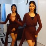 Ishveen Gulati Instagram - Gallan🤎 #teamvleenam #mirrortwins #twins #twin ✨