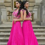 Ishveen Gulati Instagram - Rang lageya ishq da💗 #teamvleenam . . MUA & Hairstylist: @geetsoniacademy @zeythennasalon @rosh_deep13 OUTFIT: @neetikas.couture Location: @moorparkgolfclub Event: @kindheartcharity
