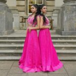 Ishveen Gulati Instagram - Rang lageya ishq da💗 #teamvleenam . . MUA & Hairstylist: @geetsoniacademy @zeythennasalon @rosh_deep13 OUTFIT: @neetikas.couture Location: @moorparkgolfclub Event: @kindheartcharity