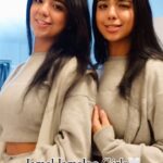 Ishveen Gulati Instagram - Apne notice kiya gaane me?🙈 #teamvleenam #mirrortwins #twins #twin #jamaloogirl #animal #jamalkudu #bobbydeol 💗