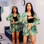 Ishveen Gulati Instagram – Ek Vaari💚 #teamvleenam #mirrortwins #twins #twin ✨