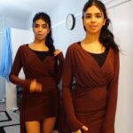 Ishveen Gulati Instagram - Ride It🤎 #teamvleenam #mirrortwins #twins #twin ✨