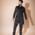 Jackky Bhagnani Instagram - In a world of colors, sometimes black steals the scene 🖤 #StyleWithJB Outfit by @snbyshantanunikhil HMU by @luv_hans77 Shot by @deepak_das_photography