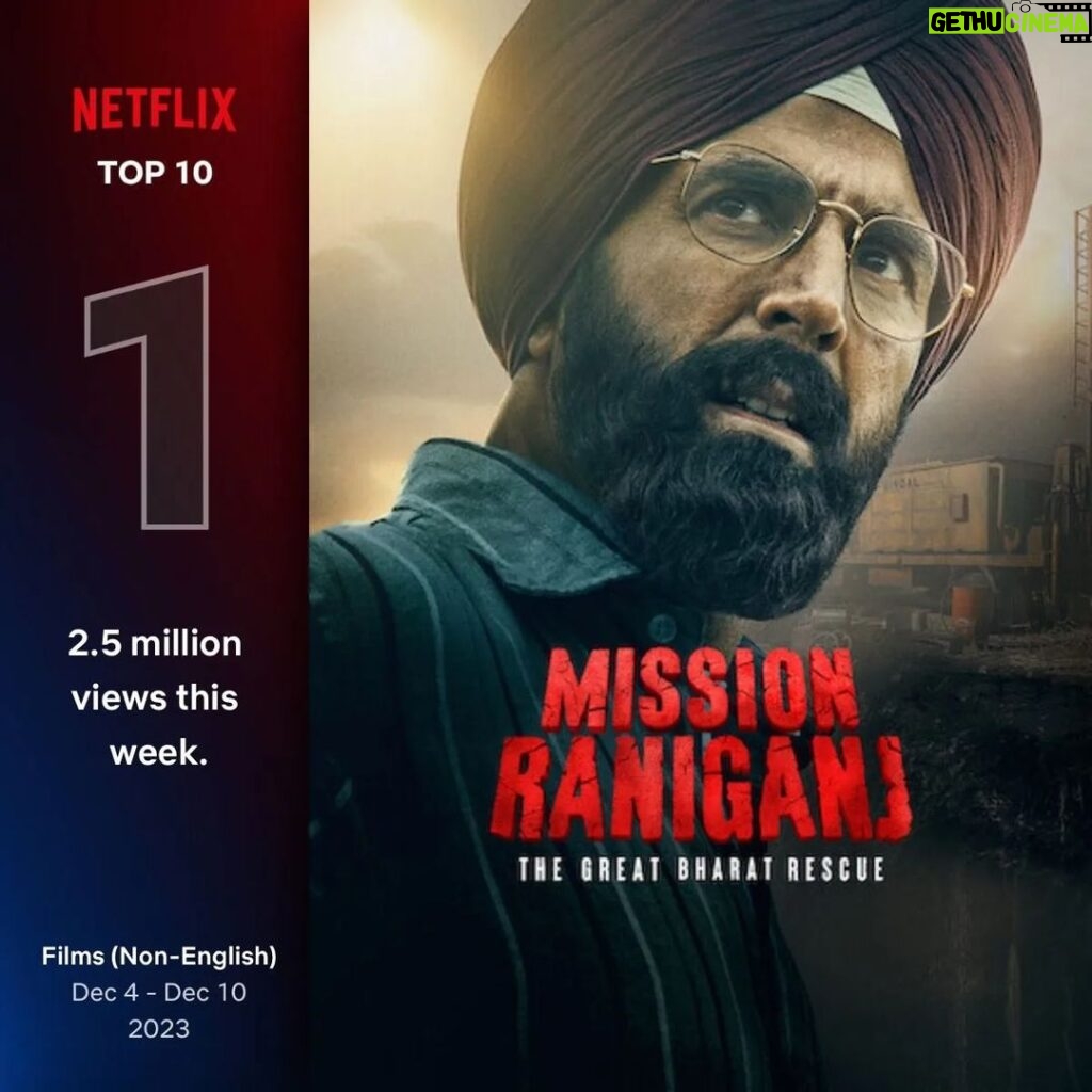 Jackky Bhagnani Instagram - Feeling an incredible mix of gratitude and excitement as #MissionRaniganj continues to resonate globally on Netflix for the second week. Your love has turned this journey into something truly special. To everyone who has shared this cinematic adventure, thank you from the heart. If you haven't joined us yet, dive into #MissionRaniganj on Netflix – a story that's not just trending, but weaving its way into hearts worldwide. Your support means everything. ❤️ #MissionRaniganj #MissionRaniganjonNetflix