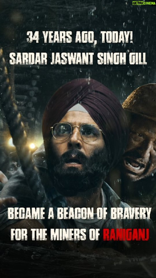 Jackky Bhagnani Instagram - On #RescueDay, we salute the brave-hearted, Sardar Jaswant Singh Gill, whose heroic acts during the 1989 Raniganj coal mine collapse not only made history and saved lives of the trapped coal miners, but also inspired the whole nation ๐๐ฎ๐ณ @akshaykumar @vashubhagnani @parineetichopra @tinudesaiofficial @jackkybhagnani @deepshikhadeshmukh @ajay_kapoor_ @ravikishann @kumudkmishra @pavanrajmalhotra @badolavarun #RajeshSharma @dibyenduofficial @virendrasaxenna07 @jameel.mumbai @mukeshsbhatt @ananthmahadevanofficial #ShishirSharma #SudhirPandey #BachanPachera #OmkarDasManikpuri @Kingrani.Deepak #VipulKRawal @jjustmusicofficial @missionraniganjfilm @pvrpictures @slglobal001
