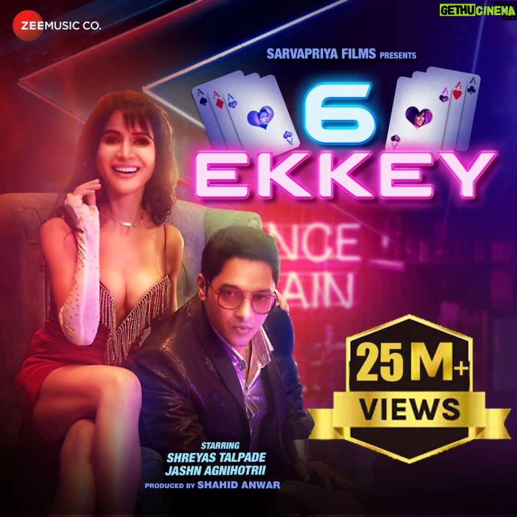 Jashn Agnihotri Instagram - 25 Million views & counting for '6 Ekkey' ❤️❤️❤️