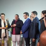Jashn Agnihotri Instagram - 11th Nov'22 #openingceremony #7thdehraduninternationalfilmfestival ❤️ In pics orderwise : receiving blessings from Roopa Ganguly ji receiving trophy from CM sir uttarakhand Hemant Pandey ji Madhur Bhandarkar ji Pitobash ji Shahid Mallya ji