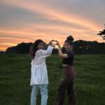 Jasnya Jayadeesh Instagram - Friendship isn’t about being normal, it’s about being crazy together. @sreyajayadeepofficial____ 😈❤️ . Pc @devanandha.malikappuram ( it was her idea to capture this photo in this frame also the pose 😁 ) ❤️