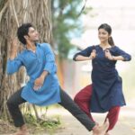 Jasnya Jayadeesh Instagram - Endharo Mahanubhavulu with @arjun_krishnan_nair ❤️🫶🏻 Dop 📸 @pranavcsubash_photography ❤️🥰. . . . @indian_classical_nrityakar @indian_classical_nrityaa @indian_classical_culture @indian_art_nritya @bhavaragam @indian_classical_dancers_2021