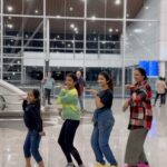 Jasnya Jayadeesh Instagram - Just a couple of weirdos in Love at Kuala Lumpur Airport 😅❤️🏃‍♀️😈 @sreyajayadeepofficial____ @devanandha.malikappuram Missin the PULARIKINNAM @pranavks95 ❤️ . Thanks for the idea and videography @neethu_jayan2 ❤️ Special thanks jibin uncle ❤️ Special appearance @meprezi aunty ❤️