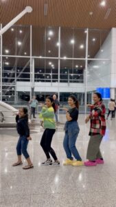 Jasnya Jayadeesh Instagram - Just a couple of weirdos in Love at Kuala Lumpur Airport 😅❤️🏃‍♀️😈 @sreyajayadeepofficial____ @devanandha.malikappuram Missin the PULARIKINNAM @pranavks95 ❤️ . Thanks for the idea and videography @neethu_jayan2 ❤️ Special thanks jibin uncle ❤️ Special appearance @meprezi aunty ❤️