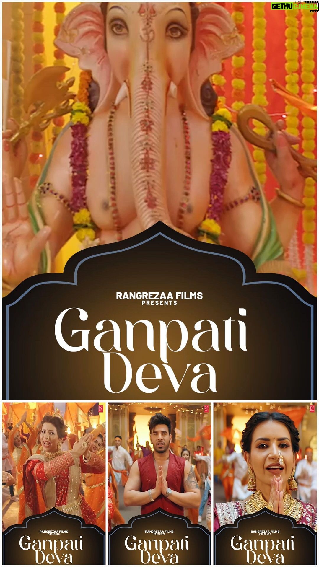 Jennifer Mistry Bansiwal Instagram - #Ganpatideva is out now on #rangrezaafilm YouTube channel . Letβs celebrate this Ganesh Chaturthi with Bollywoodstyle #Ganpatideva ππ» Ganpati Bappa Maurya π€ππ» Tune in now ! @rangrezaafilm @rohitkumarofficials @paraschhabra @priyaahujarajda @jennifer_mistry_bansiwal @rishisinghmusic @renu_nagar_official @dharmeshvora18 @sanjeevchaturvedi_music @sarikaschaturvedi @mayur_shah1801 @ingrooves_india @jaymehta_99 @bhriguparashar @garryvilkhu @style_deintrepide #Ganpatideva #newtrack #outnow #bappasong #gannuchagaana #bappamaurya #gannumaharajkijai #sanjeevchaturvedi #sanjeevchaturvediofficial