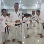 Jennifer Mistry Bansiwal Instagram - Lekissha won bronze medal in Kata and Kumite both in Shotocup... thanks @baduumesh for the training #jennifermistrybansiwal #jmb #lekisshamistrybansiwal #Lekissha #jenissha #bobbybansiwal #mayurbansiwal #karate #competition Andheri Sports Complex